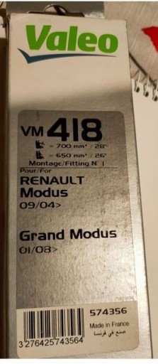 Zdjęcie oferty: RENAULT MODUS - VALEO VM418 Przyjedź Modusem!
