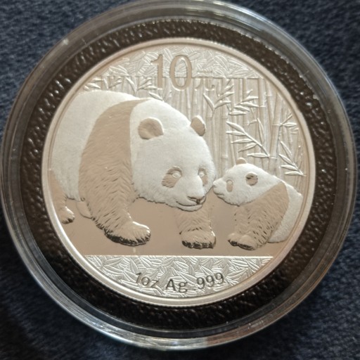 Zdjęcie oferty: 2011 Panda Chiny 10 Yuan srebrna uncja 