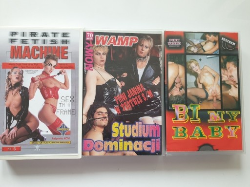 Zdjęcie oferty: Zestaw 3 kaset VHS Pirate Fetish Machine i inne