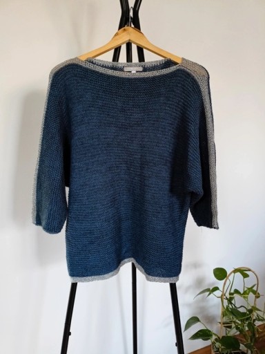 Zdjęcie oferty: Granatowy sweterek 5% alpaka 10% wełna 