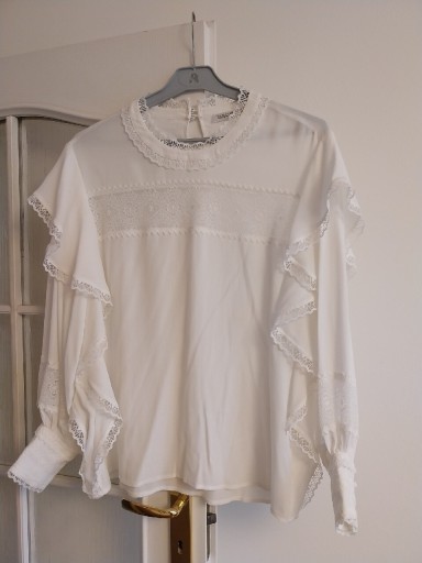 Zdjęcie oferty: Elegancka biała bluzka Taranko, rozmiar 40.
