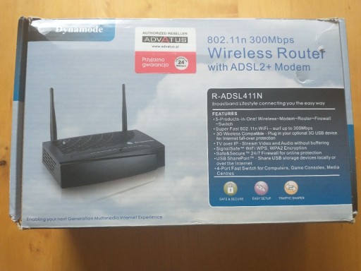 Zdjęcie oferty: Router ADSL Dynamode R-ADSL411N USB modem