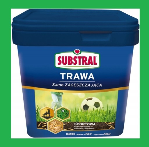 Zdjęcie oferty: Trawa Samo Zagęszczająca Sportowa SUBSTRAL 5kg