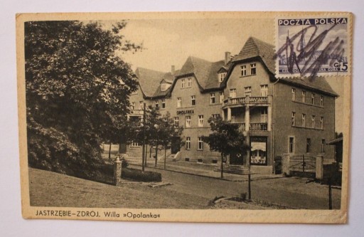 Zdjęcie oferty: JASTRZĘBIE - ZDRÓJ. Willa "Opolanka", 1939 rok 