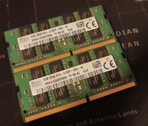 Zdjęcie oferty: Pamięć ram 16GB DDR4 2133MHz SODIMM do laptopa 2x8