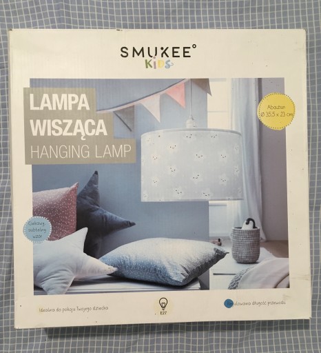 Zdjęcie oferty: Lampa wisząca Smukee Kids Gwiazdki abażur 35x23cm