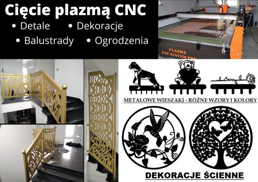 Zdjęcie oferty: Cięcie plazmowe CNC, dekoracje, ogrodzenia, inne