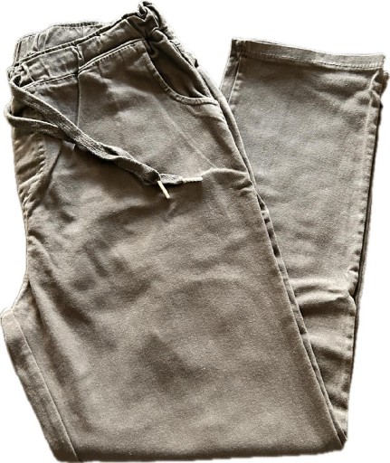 Zdjęcie oferty: Spodnie materiałowe na gumce elast., XL, brąz 