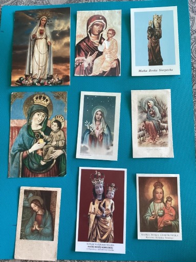 Zdjęcie oferty: D - OBRAZKI ŚWIĘTE -  „ MATKA BOGA  „ - 44 szt.