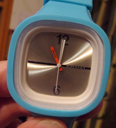 Zdjęcie oferty: Zegarek żelowy HUASEN niebieski dzieci młodzież
