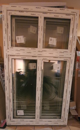 Zdjęcie oferty: OKAZJA -Okno dwurzędowe PCV R+RU prawe 1150x1940