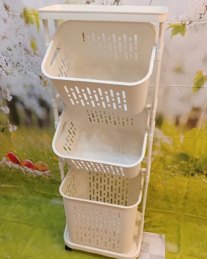 Zdjęcie oferty: 3-poziomowy kosz na pranie / wózek sortujący