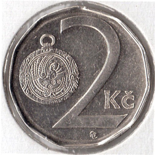 Zdjęcie oferty: CZECHY, 2 korony 2007, KM#9 , XF