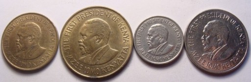 Zdjęcie oferty: Kenia komplet 4 monet. Każda inna!