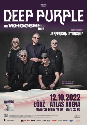 Zdjęcie oferty: Bilety na koncert Deep Purple 12.10.2022 Łódź