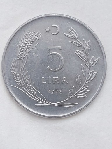 Zdjęcie oferty: 136 Turcja 5 lirów, 1976