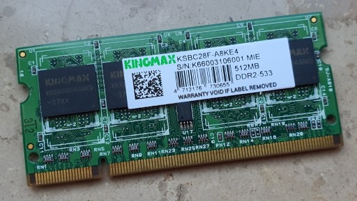 Zdjęcie oferty: Pamięci RAM Kingmax DDR2 512MB