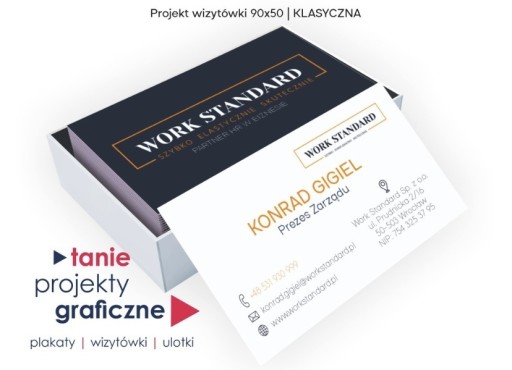 Zdjęcie oferty: Wizytówki DRUK 1000 sztuk | Projekt gratis