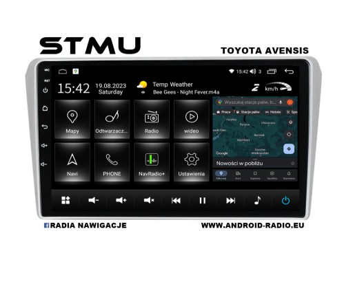 Zdjęcie oferty: Radio android 9.1" TOYOTA AVENSIS 08-15 czarny