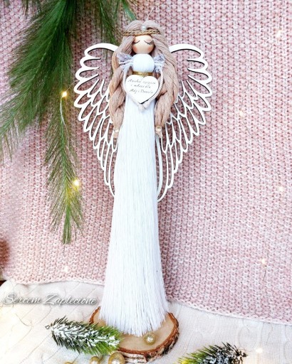 Zdjęcie oferty: Rękodzieło anioł makrama świąteczne prezenty 