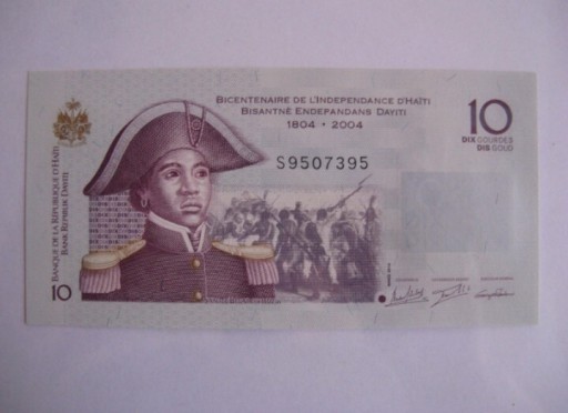 Zdjęcie oferty: Haiti 10 Gourdes banknot