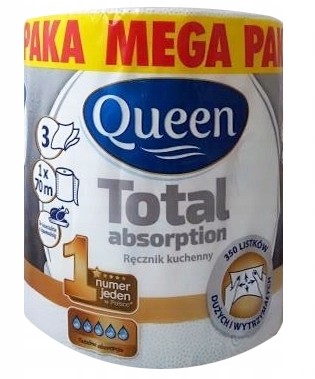 Zdjęcie oferty: Ręcznik papierowy celuloza Queen biały 70m