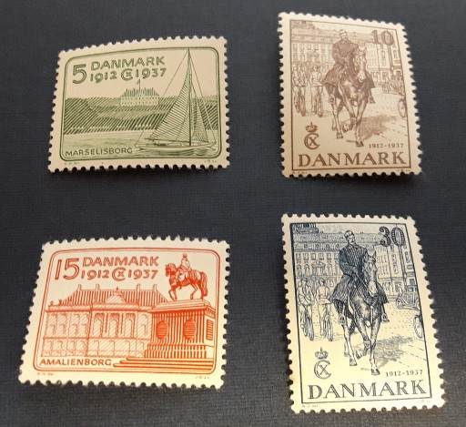 Zdjęcie oferty: Znaczki Dania 1937 czyste