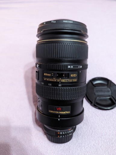Zdjęcie oferty: Obiektyw Nikon Nikkor 80-400mm f/4.5-5.6D VR ideał