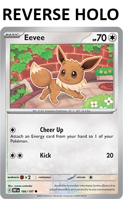 Zdjęcie oferty: Karta Pokemon Eevee (OBF 166) 166/197 R. Holo