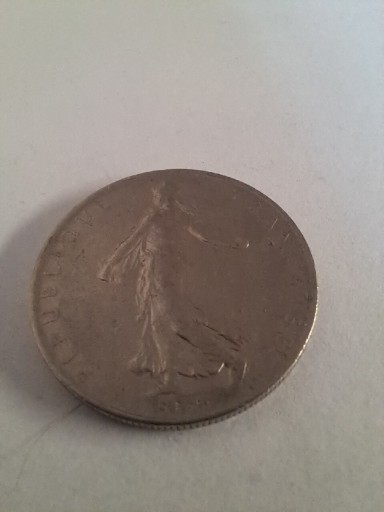 Zdjęcie oferty: Moneta, Francja 1 franc rok 1960