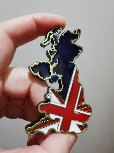 Zdjęcie oferty: Metalowy magnes na lodówkę Anglia flaga