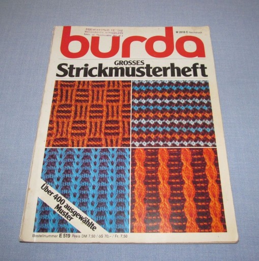 Zdjęcie oferty: Burda Grosses Strickmusterheft 1981 Dziewiarstwo