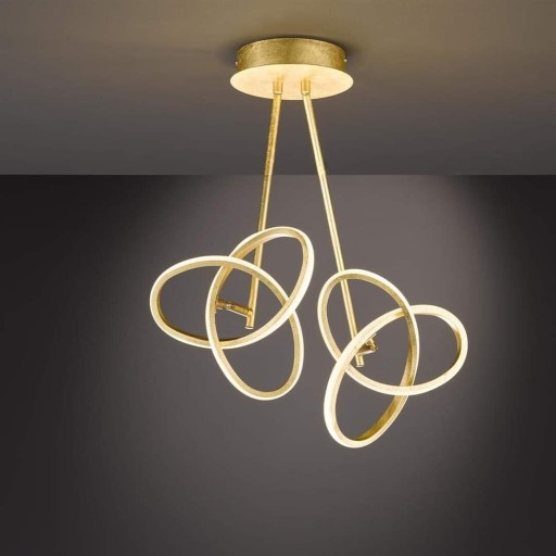 Zdjęcie oferty: Lampa wisząca Wofi Eliot LED w kolorze złotym