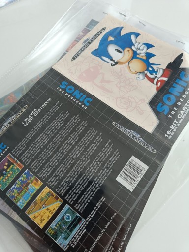 Zdjęcie oferty: Okładka Sonic The Hedgehog, Mega Drive, oryginał