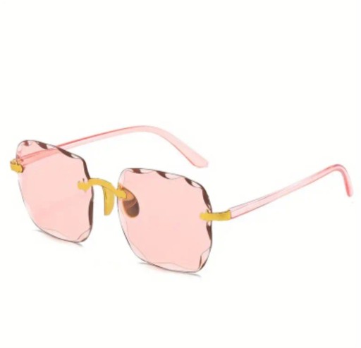 Zdjęcie oferty: Okulary przeciwsłoneczne bezramkowe różowe