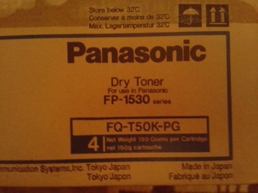 Zdjęcie oferty: TONER PANASONIC FQ-T50K-PG