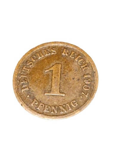 Zdjęcie oferty: 1 Reich Pfennig 1907 r. G