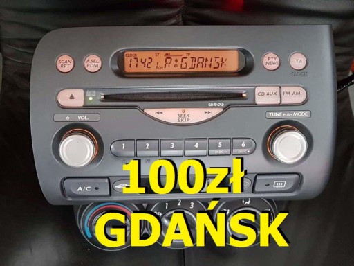 Zdjęcie oferty: Radio Honda Jazz City Gdańsk sprawne gwarancja.