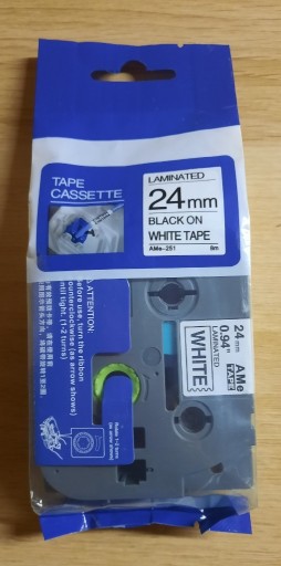 Zdjęcie oferty: Taśma laminowana 24mm AMe-251 8m