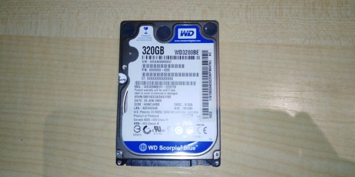 Zdjęcie oferty: Dysk 320GB SATA WD3200BE Blue 2,5"