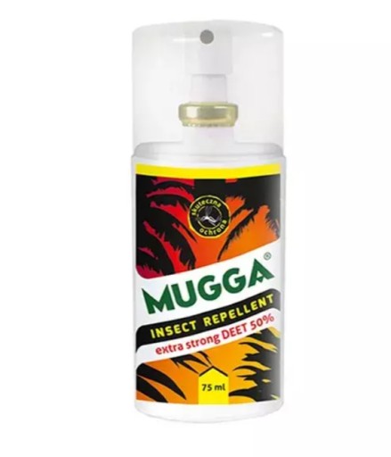 Zdjęcie oferty: Środek na owady Mugga Extra Strong 50% DEET 75 ml