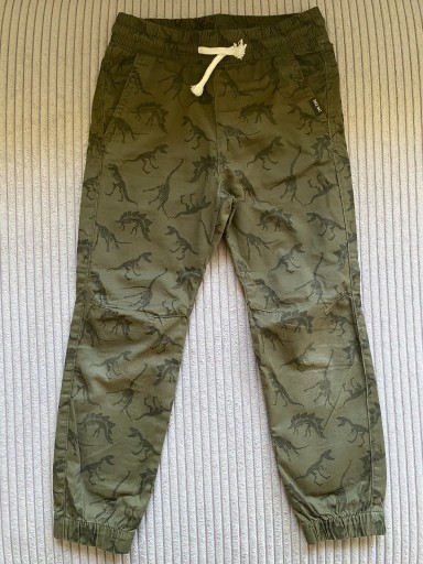 Zdjęcie oferty: Spodnie dla chłopca jogger H&M 116 khaki dinozaury