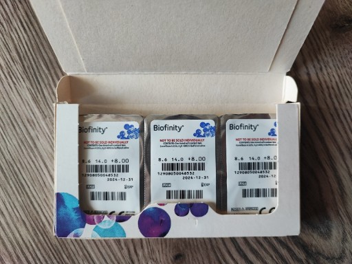 Zdjęcie oferty: CooperVision Biofinity +8 miesięczne 