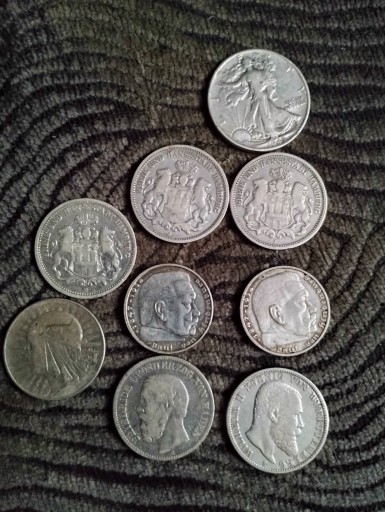 Zdjęcie oferty: LOT 9 monet w srebrze 