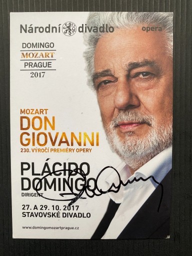Zdjęcie oferty: Autografy_pl Placido DOMINGO - tenor prezent