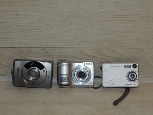 Zdjęcie oferty: APARATY CYFROWE OLYMPUS X-760 PRAKTICA DIGICAM 3, CANON IXSUS Z  65