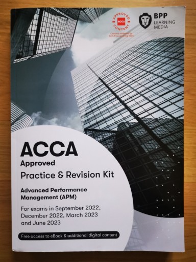 Zdjęcie oferty: ACCA Advanced Performance Management: Revision Kit