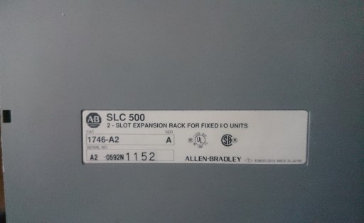 Zdjęcie oferty: Allen-Bradley 2-SLOT EXPANSION RACK SLC500 1746-A2