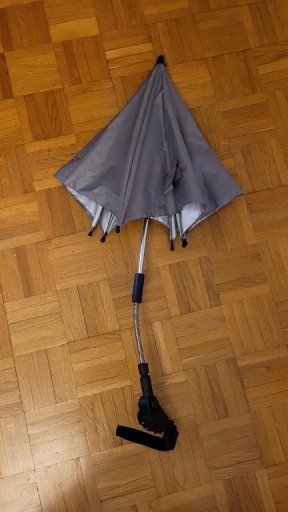 Zdjęcie oferty: Parasol do wózka uniwersalny, Titanium 70 cm szary
