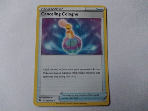 Zdjęcie oferty: Karta Pokemon Canceling Cologne 136/189